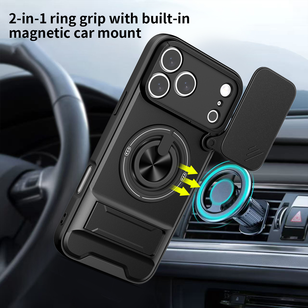 Magnetic Phone Case for IPhone - Camera Lens Protector avaliação e preço