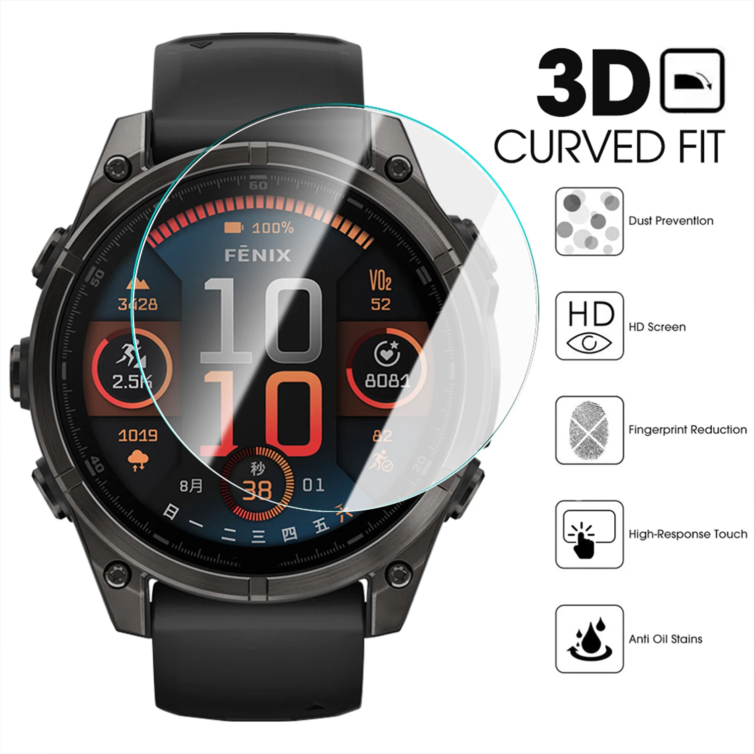 HD Tempered Glass For Garmin F - Screen Alignment Tool avaliação e preço