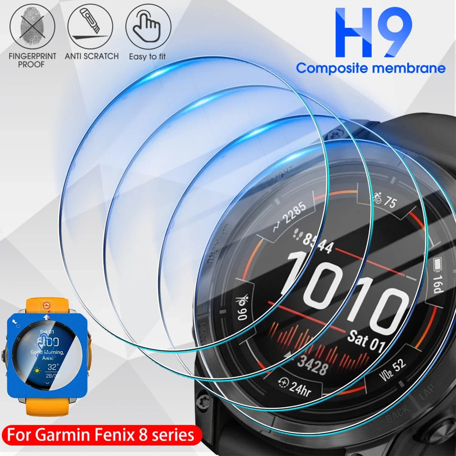 HD Tempered Glass For Garmin F - Screen Alignment Tool avaliação e preço