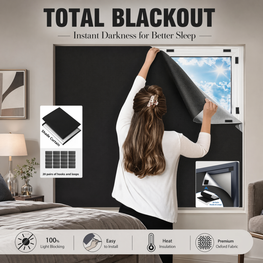 100% Blackout Curtain Darkest  - Privacy Screen Protector avaliação e preço
