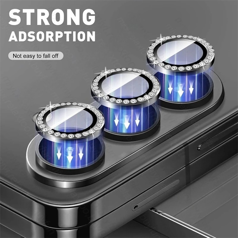 3D Sparkling Rhinestone 9H Len - Tempered Glass Screen 9H avaliação e preço