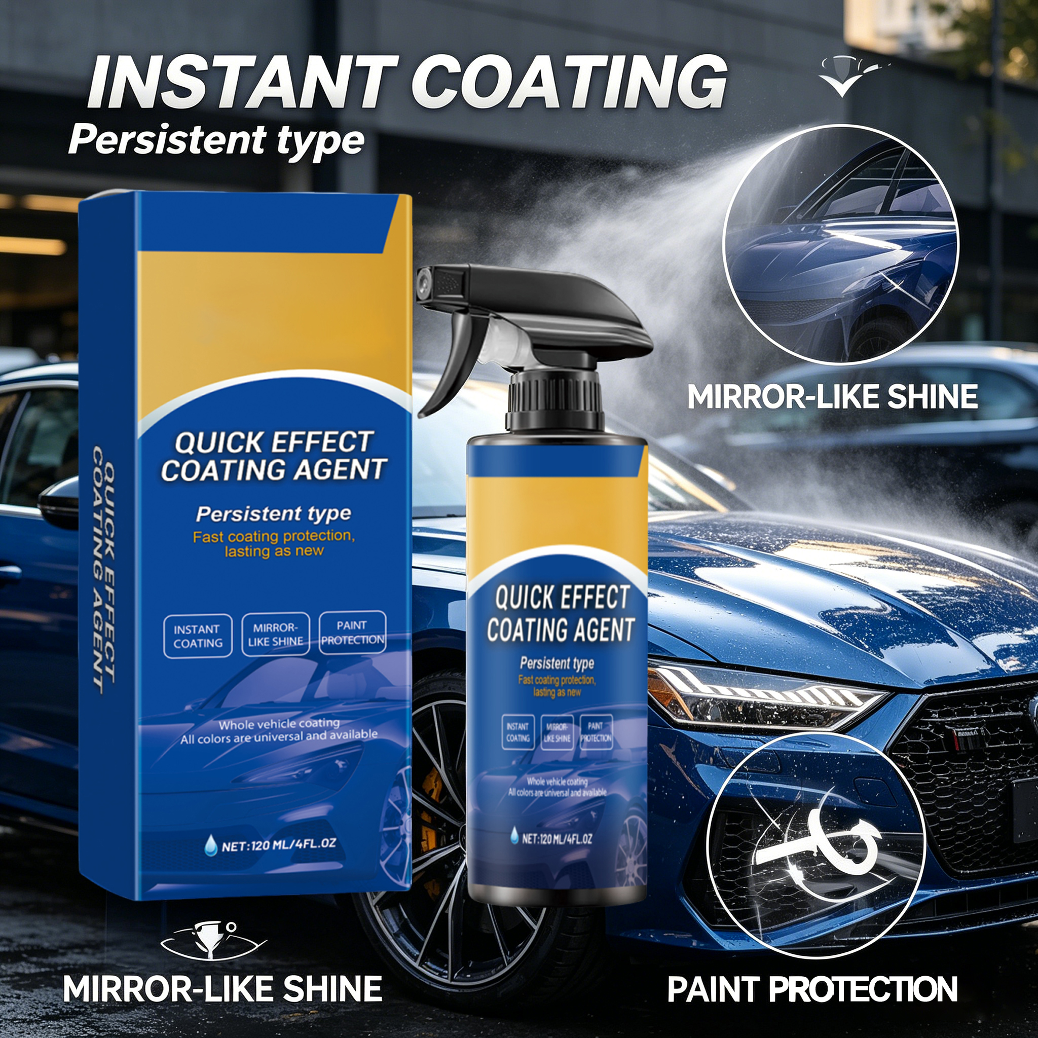 Car Quick Coating Agent Spray  - Nano Liquid Coating avaliação e preço
