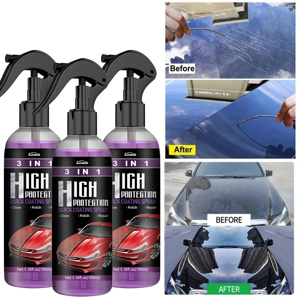 3 in 1 Car Ceramic Liquid Coat - Nano Liquid Coating avaliação e preço