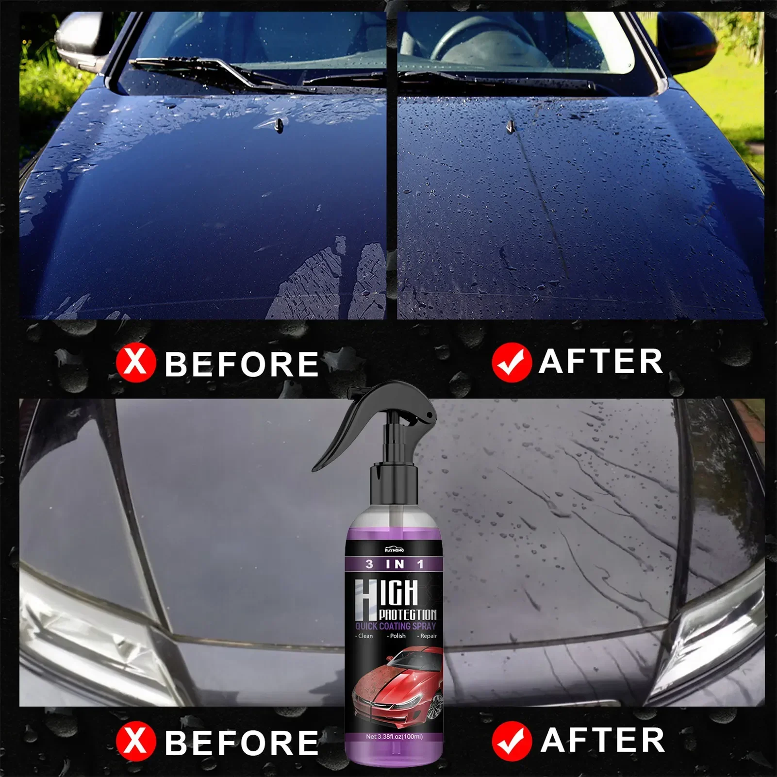 3 in 1 Car Ceramic Liquid Coat - Nano Liquid Coating avaliação e preço