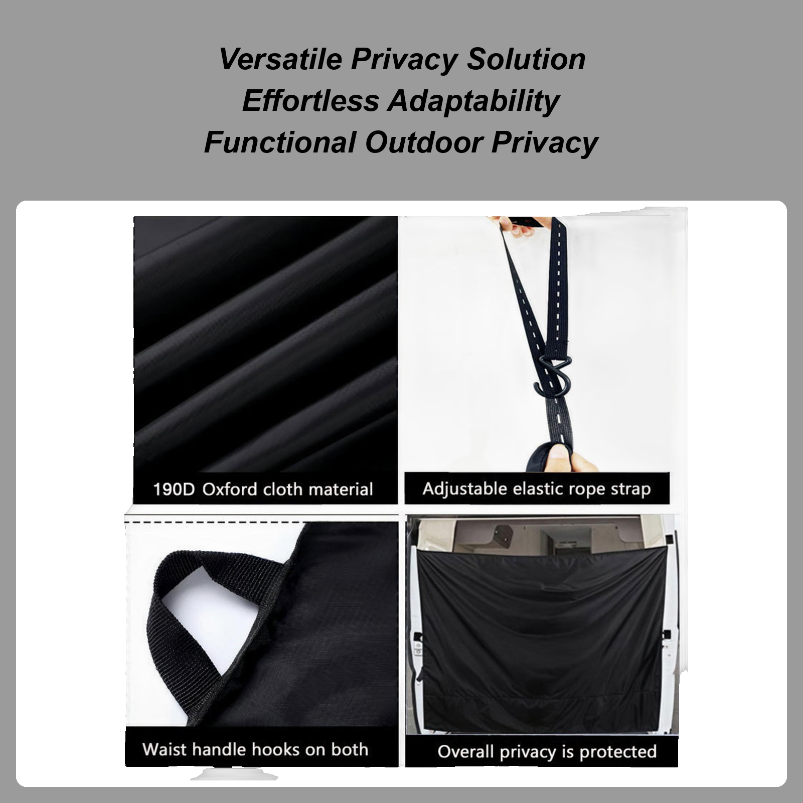 Black Large Car Privacy Drapes - Privacy Screen Protector avaliação e preço