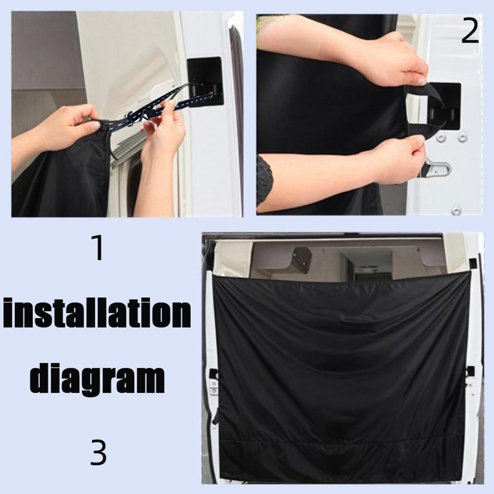 Black Large Car Privacy Drapes - Privacy Screen Protector avaliação e preço