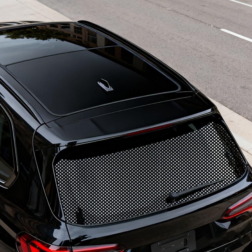 1Roll Black Perforated Vinyl P - Privacy Screen Protector avaliação e preço
