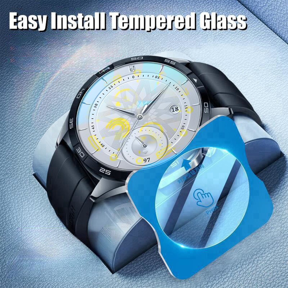 1-5PCS Tempered Glass For Huaw - Screen Alignment Tool avaliação e preço